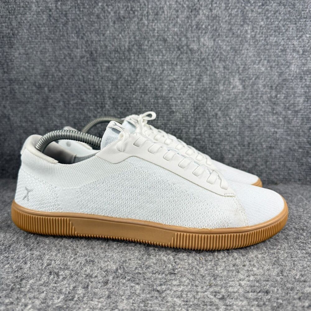 Flux Adapt Trainer Mens 9 Shoes White Gum Sole Knit Athletic Barefoot Sneakers